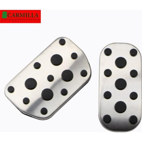Carmilla AT Car Pedals for Toyota Fortuner 2015 2016 2017 2018 2019 2020 2021 Stainless Steel Auto Pedal Protection Covers