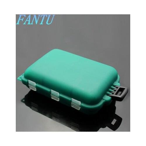 FANTU Fishing Lure Box 10 Bricks ABS Fishing Tackle Box Peche Accesoires Plastic lure Tools Case