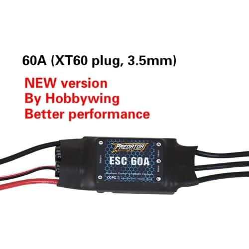 FMS 60A ESC Brushless Support 2S-4S Battery for Edge 540 Yak 54 Sbach 342 Extra 300 RC Airplane Model Aircraft Parts Predator