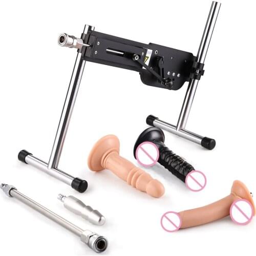FAAK Sex Machine For Women Men Automatic Sex Toys with Dildo Attachment Solid Support Adults Thrusting Love Masturbation Machine