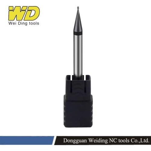 HRC55 2flutes ball nose R0.1-R0.45 Carbide end mill Milling Cutter Alloy Coating Tungsten Carbide Router Bits endmill cutting