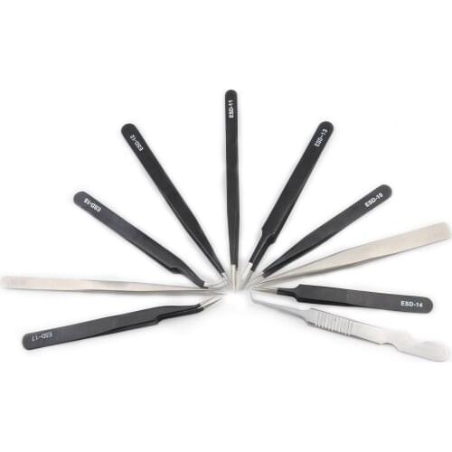 Stainless Steel Eyebrow Curved Straight Tweezers Eyelash Extension Makeup Tools Professional Eyelash Tweezers Nails Decor Picker