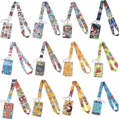 JF1176 New Fashion Cartoon Anime Icon Lanyard Key Strap for Phone Keys Cartoon Lanyards ID Badge With Key Ring Holder