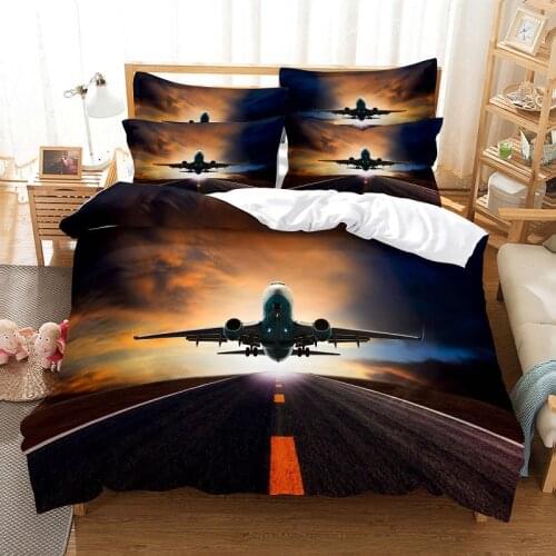 Aircraft Bedding Set Duvet Cover Set 3d Bedding Digital Printing Bed Linen Queen Size Bedding Set Fashion Design