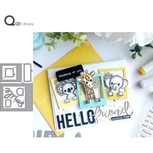 Animal Viewing Metal Cutting Dies Scrapbooking Handmade Tools DIY Card Make Mould Model Craft Decoration New 2021 Wholesale