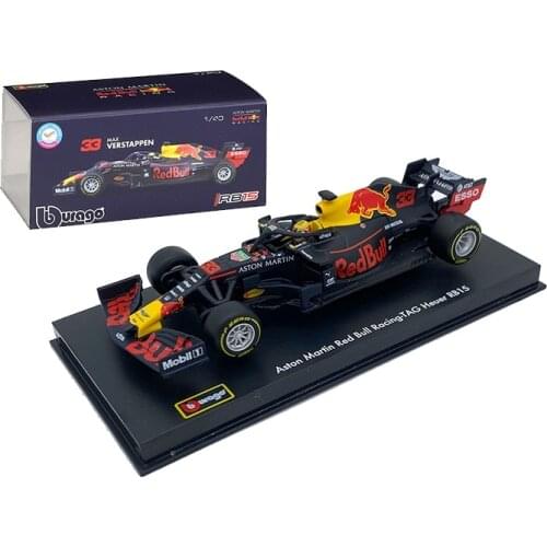 Bburago 1:43 2019 F1 Vestas Pan RB15 Hardback Simulation Model Car