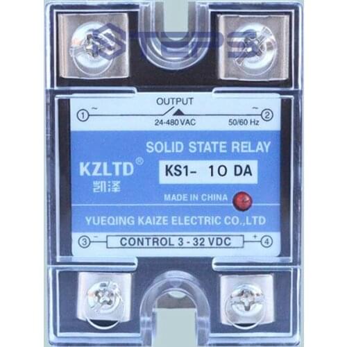 Single-phase solid-state non-contact relay DC control AC 10A non-contact explosion-proof SSR