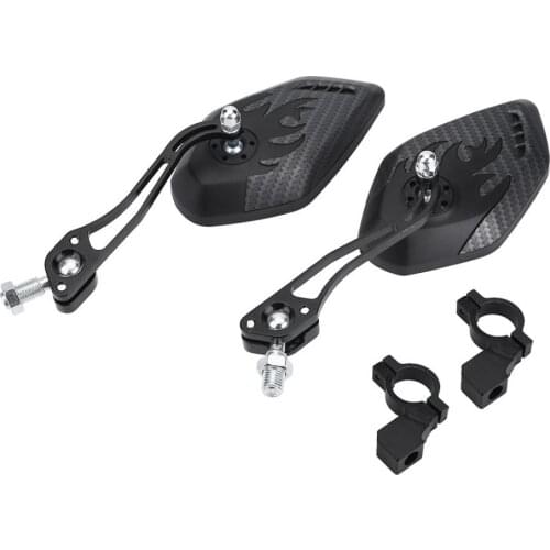 1Pair 360 Rotation Cycling Bike Mirror Handlebar Rearview Bicycle Mirror Aluminum Alloy Road Bike Back View Flexible Safety Kit