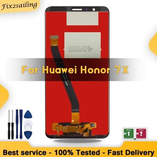 100% Super Quality 5.93" LCD For Huawei Honor 7X BND-L21 BND-L22 BND-L24 Display Touch Screen For Mate SE With/No Frame Repair