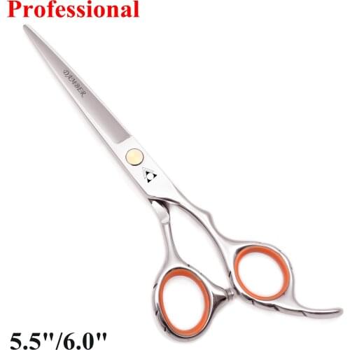 50Pcs 5.5 6.0 Professional Hairdressing Scissors Thinning Hair Scissors Cutting Barber Hair Shears Japanese 440C Scissors 1009