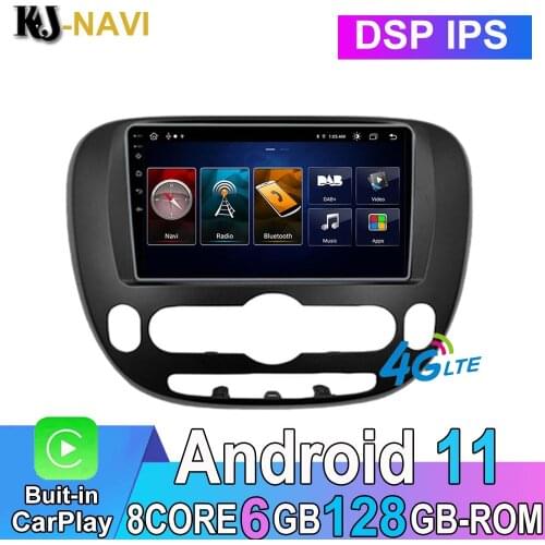 8-Core DSP Android 11.0 For Kia Soul 2014 2015 2016 2017 2018 Car Player Radio Video Multimedia GPS Navigation NO DVD 2 Din
