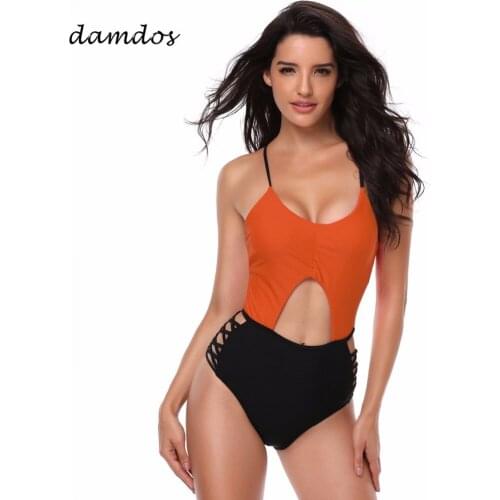 Bikini 2019 Swimwear Women High Waisted Tankini Swinsuit for Women Black Retro Women Bathing Suits Bikini Cover up Wetsuit Dress