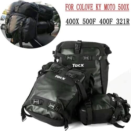 For Colove KY MOTO 500X 400X 500F 400F 321R Waterproof Motorcycle Side Bag Tail Luggage Suitcase Motor Bike Fuel Tank Bags 500 X