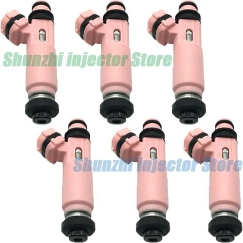 6pcs Fuel Injector Nozzle For Mitsubishi PAJERO SPORT 6G72 3.0 V6 OE No:195500-4140 1955004140 MR507376