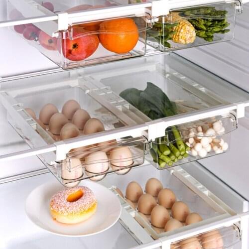 Refrigerator Drawer Storage Box Egg Food Containers Storage Organizer Kitchen Accessories Fresh Vegetable Compartment Container