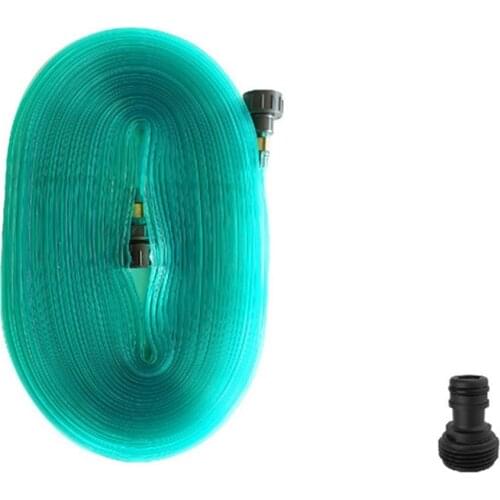 12 Meters Lawn Hose Garden Irrigation Tools PVC Hose Lawn Sprinkler Pipe with 3/4 Connector Gardening Watering Accessory