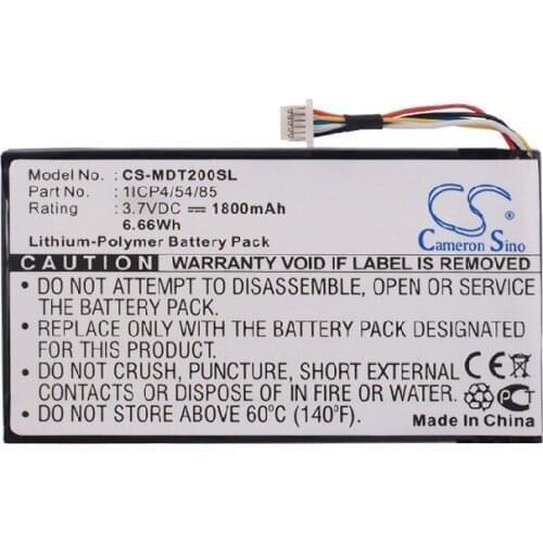 Cameron Sino 1800mAh Battery 1ICP4/54/85 for IEIMobile MODAT-200