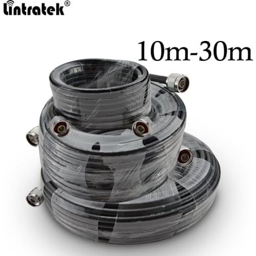 10-30 Meters Coaxial Cable N Male To N Male Customize 5D Black cable For Mobile Phone Signal Booster Repeater Amplifier