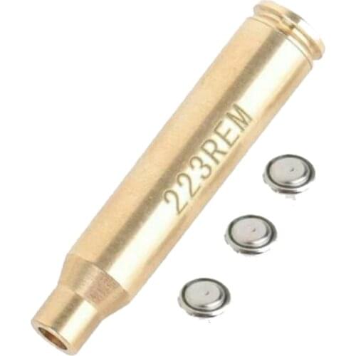 Red Laser Dot CAL. 223 REM 5.56 Bore Sighter Sight Cartridge Red Laser Dot Boresighter+Battery for Hunting