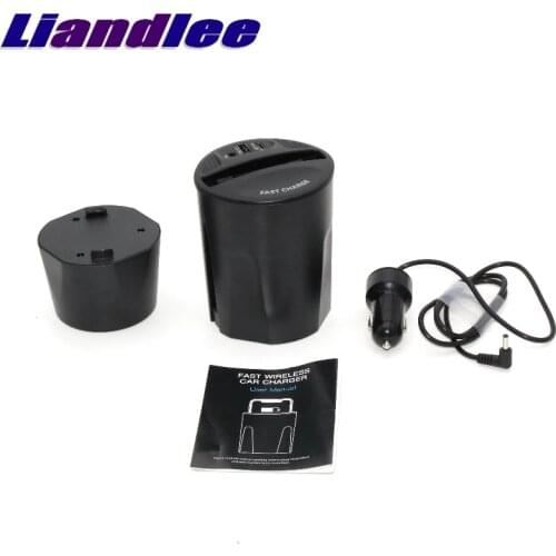 LiandLee Qi Car Wireless Phone Charging Cup Holder Style Fast Charger For Lexus CT ES Windom GS Aristo HS IS LS Celsior