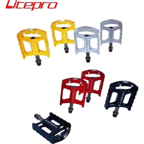 Litepro 412 Folding Bike Pedal For Brompton Pedals Aluminum Alloy Ultralight Hollow Cycling Pedal