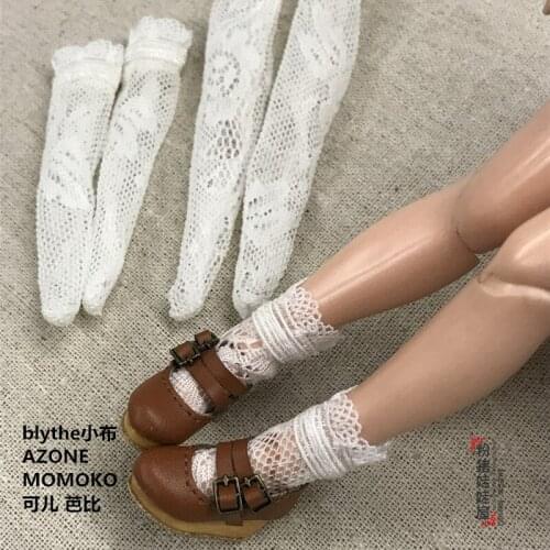 Fashion 1/6 doll accessories blyth doll socks Lace stockings tube socks for 30cm blyth momoko ob azone