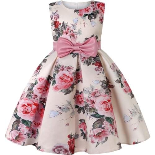Flower Girls Dress For Wedding Party Dress Elegant Girls Princess Dress Kids Dresses For Girls Costume Children 8 9 10 Year