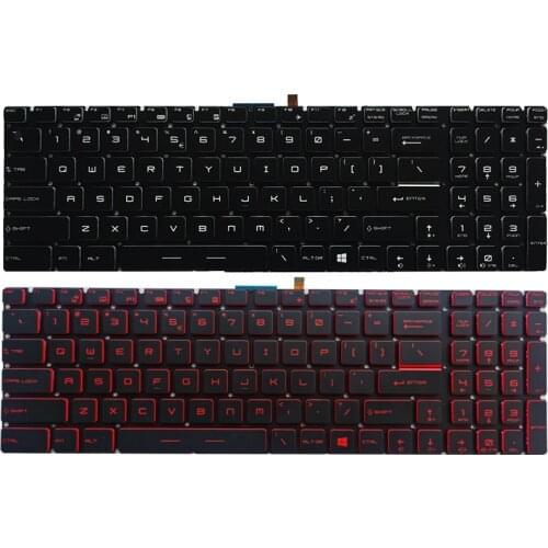 NEW US laptop keyboard For MSI GE62 2QC 2QD 2QE 2QF 2QL US keyboard
