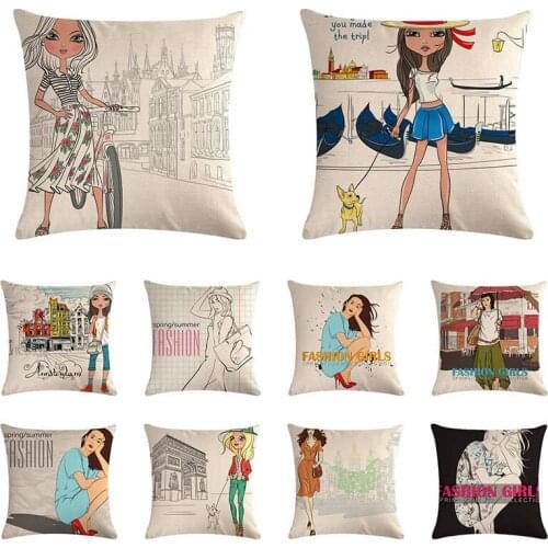 The New Office And Car Waist Modern Fashion Elements Meditation Yoga Home Office Couch Cushion Covers Pillowcase