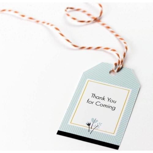 New Design Recycled Paper Hang Tags With String For Garment