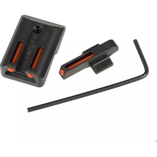 Colt 1911 fiber optic front and rear view mirror red green sight Glock front and rear view mirror 270450 M1911 17192223