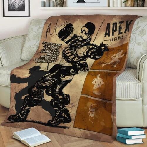 Apex Legends 3D Print Plush Blanket Throw On Sofa Home Decor Soft Warmth Washable Nap Blanket Dropshipping