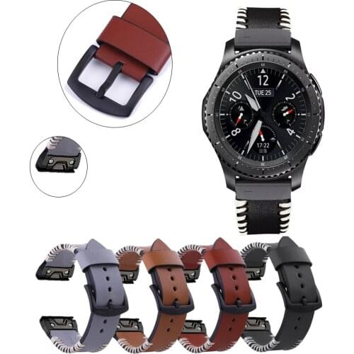 26 22mm Quick Release EasyFit Strap for Garmin Fenix 5X 6X Pro/5X Plus 3HR Leather Strap for Forerunner 935/D2 bravo watchband