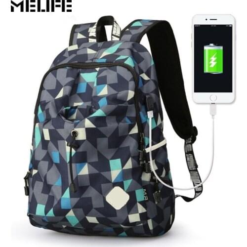 MELIFE Waterproof Sport backpack Anti-theft USB Charge Travel Camping Backpacks Nylon Outdoor Climbing bag For Men women Hiking