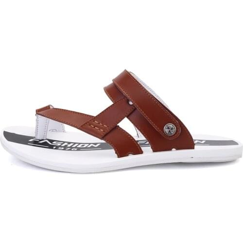 Sandals genuino man sandali sandalle shoes hombre playa erkek v sandal sandles slide cuero vietnam rasteira transpirables de da