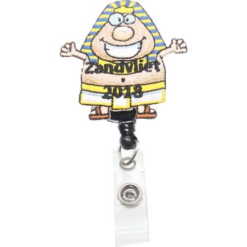 Cute character Retractable nursing id badge holder reel