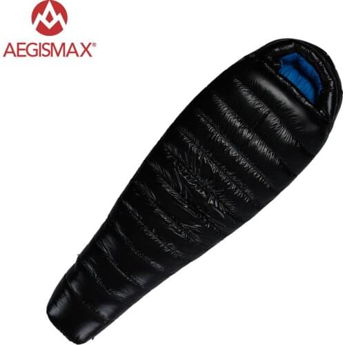 Aegismax Duck Down Sleeping Bag Professional Winter Ultralight Outdoor White Duck Down Mummy Type Backpack Sleeping Bag