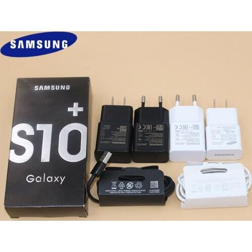 Samsung Original Fast Charging Charger EU US Plug Power Wall USB Adapter Type C Cable For Galaxy S10 S9 S8 Plus S10e S11 Note 9