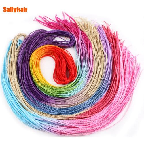 Zizi Box Braiding Hair Long 28" Synthetic Crochet Hair Thin Box Braid 28 Strands/Pack Braiding Hair Extensions