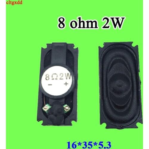 Cltgxdd 1pcs Lot Acoustic Speaker 3516 35x16 1635 Oval Tablet Phone MP3 Loudspeaker 2W 8R 8 ohm 35*16*5.3MM