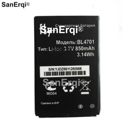 10pcs Battery BL4701 850mAh Backup Bateria Replacement For Fly BL4701 Mobile Phone Battery