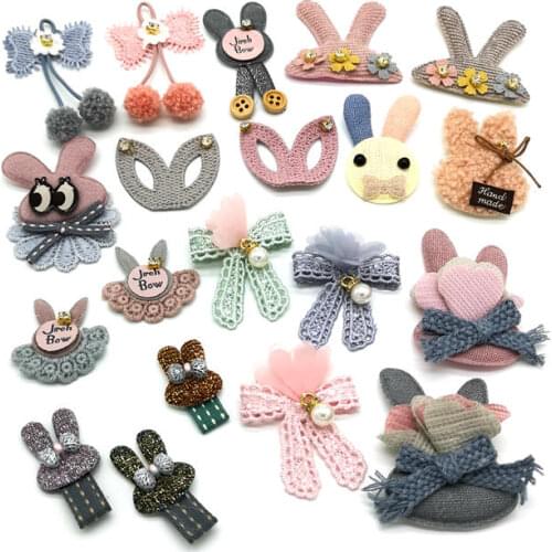 10pcs/lot Clothing patches cute handmade stripes patches for clothes Mixed size cartoon animal sticker pactch flores bordadas