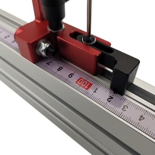 75 Type For Sliding Chute Durable Aluminum Alloy Miter Track Stop Length Limit Easy Operate T-tracks Slot Miter Chute Limiter