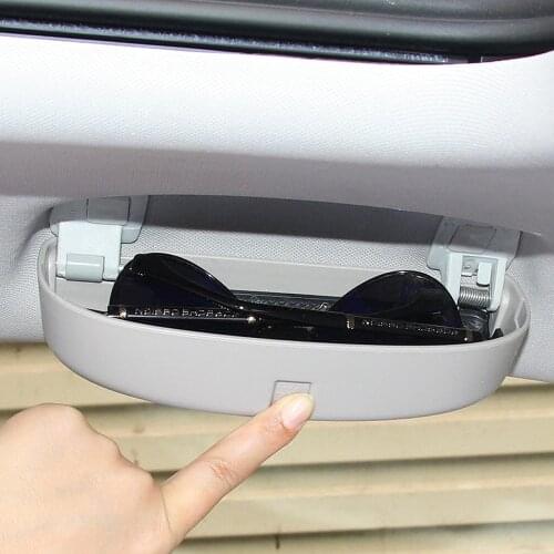 AndyGo Car Interior Sunglasses Sun Glasses Storage Box Eyeglass Case Holder For Volkswagen VW Tiguan 2017/Passat B8/Touran 2016