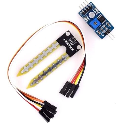 Soil Moisture Sensor Meter Module Probe Water Soil Moisture Tester Hygrometer Humidity Measuring Analyzer Detector Dupont Cable