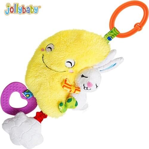 Baby Cloud Rattles Mobiles Baby Teether Toys Newborn Hand Early Education Bell Gifts infant crib Jollybaby