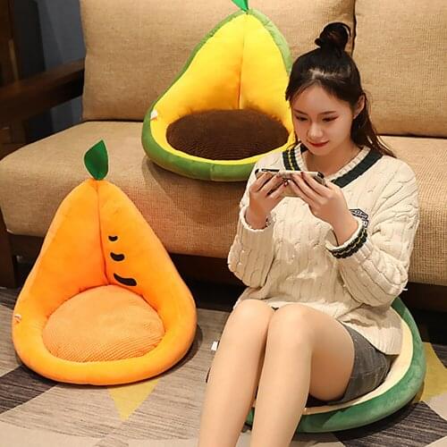 Lazy Cushion Floor Fashion Futon Cartoon Fruit Cushion Cartoon Non-slip Chair Cushion Suitable For Office And Home Sofa