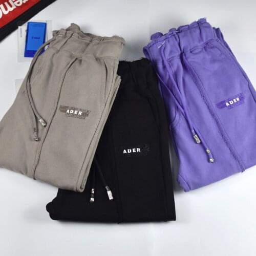 2021 ADER ERROR TORE Pants Men Women High Quality tassel ADER Logo Adererror Sweatpants Multiple Pockets Drawstring Sign Trouser