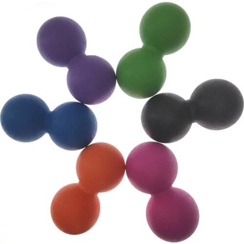 High Density Lacrosse Ball Gym Fitness Ball Therapy Relax Exercise Peanut Massage Ball Relieve Stress