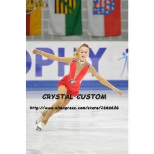 Crystal Custom Figure Skating Dress Girls New Brand Ice Skating Clothes For Competition DR4620
